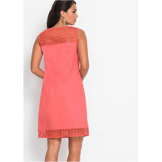 Bodyflirt Coral Linen Dress