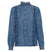 Bodyflirt Blue Lyocell Flounced Blouse-Blouse-Bodyflirt-18-Blue-Miss Bella