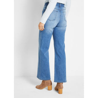 John Baner Blue Stone Belted Bootcut Jeans