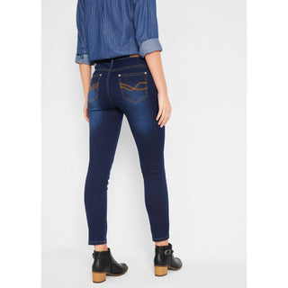 John Baner Shaping Stretch Jeans Leg 28" Dark Blue Denim UK 10-Jeans-John Baner-Miss Bella