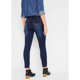 John Baner Shaping Stretch Jeans Leg 28" Dark Blue Denim UK 22-Jeans-John Baner-Miss Bella