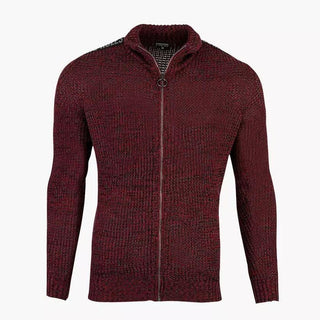 Stitch & Soul Marron Full Zip Cardigan-Cardigan-Stitch & Soul-M-Marron-Miss Bella